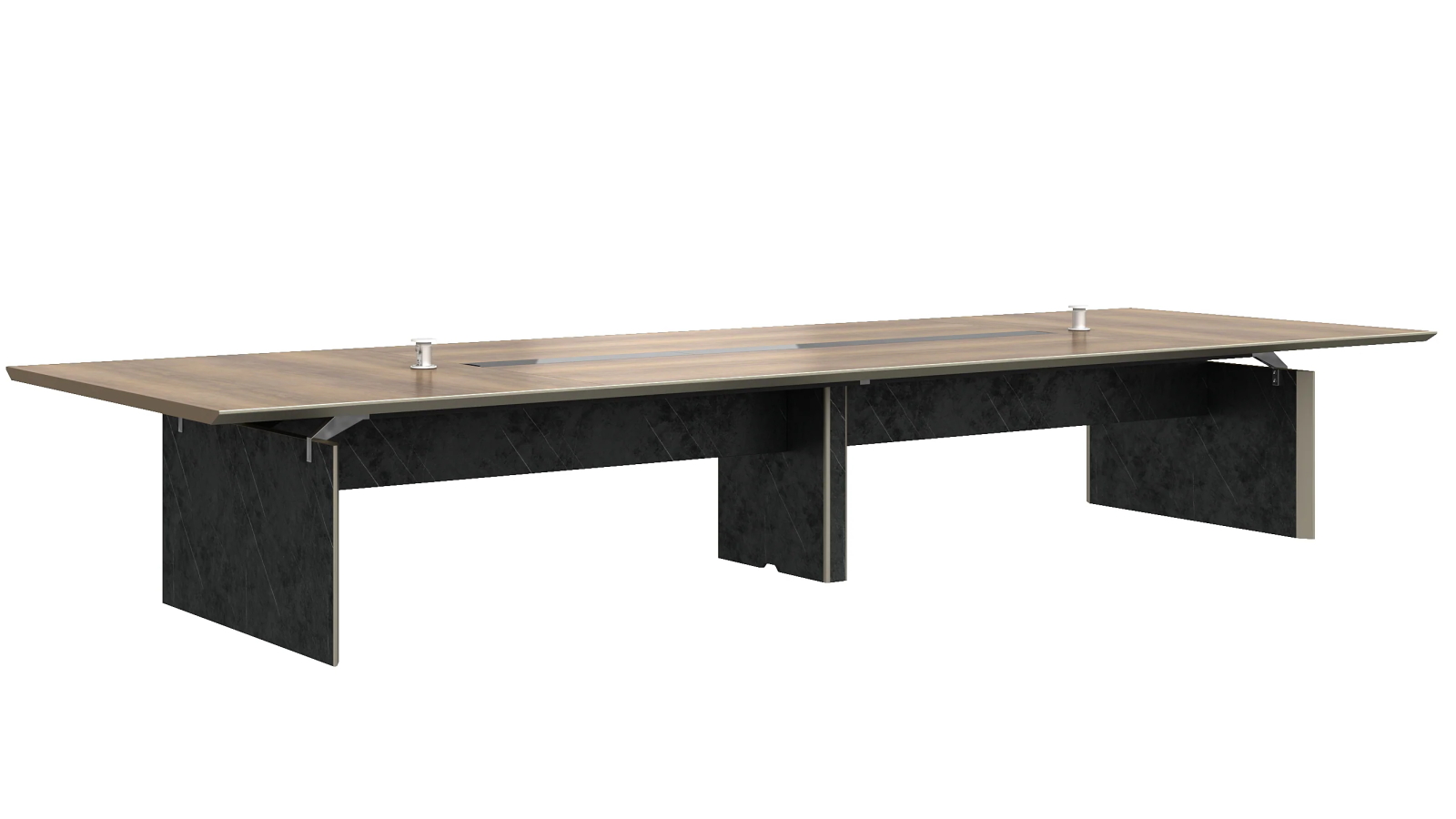 Knight 360cm Brown Oak Boardroom Table