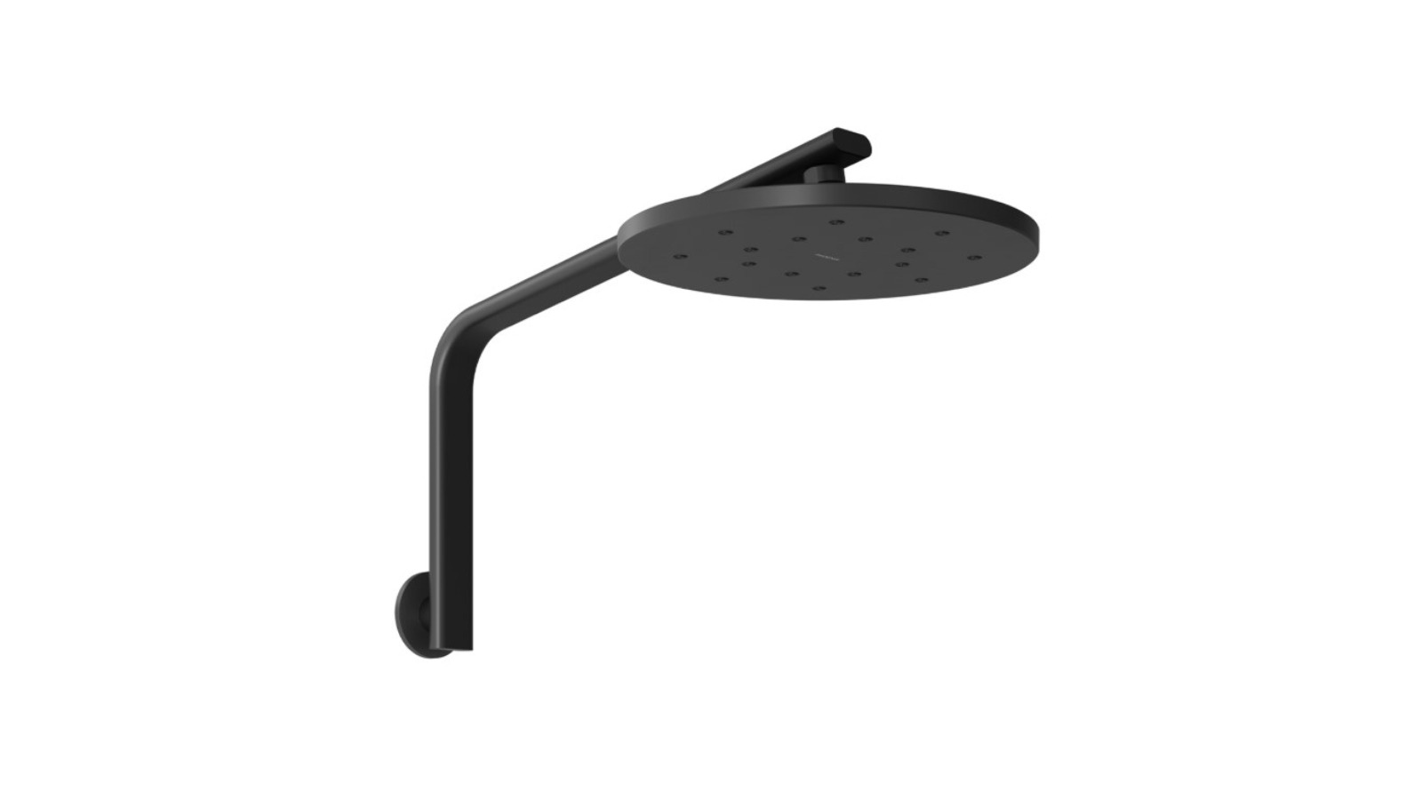 Phoenix Oxley High-Rise Shower Arm and Rose 4 Star - Matte Black 