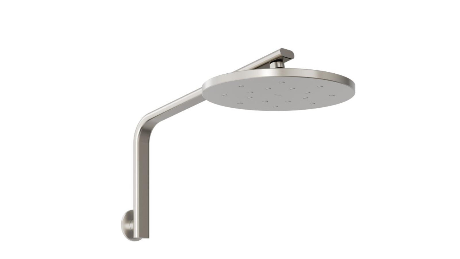 Phoenix Oxley High-Rise Shower Arm and Rose 4 Star - Brushed Nickel 