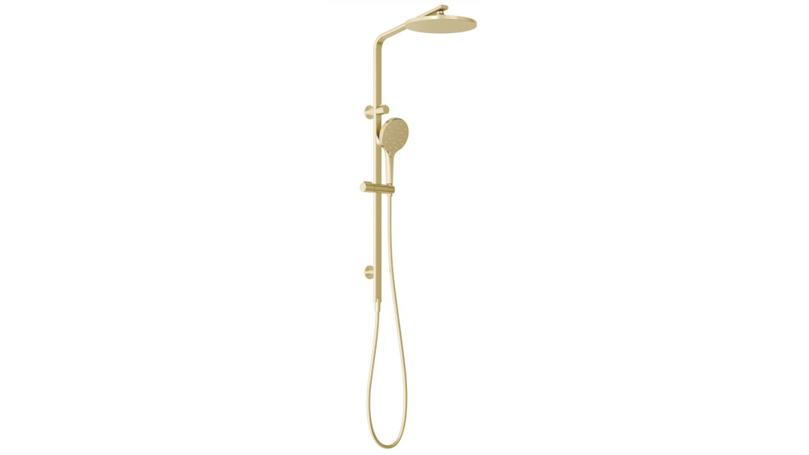 Phoenix Oxley Twin Shower - Brushed Gold