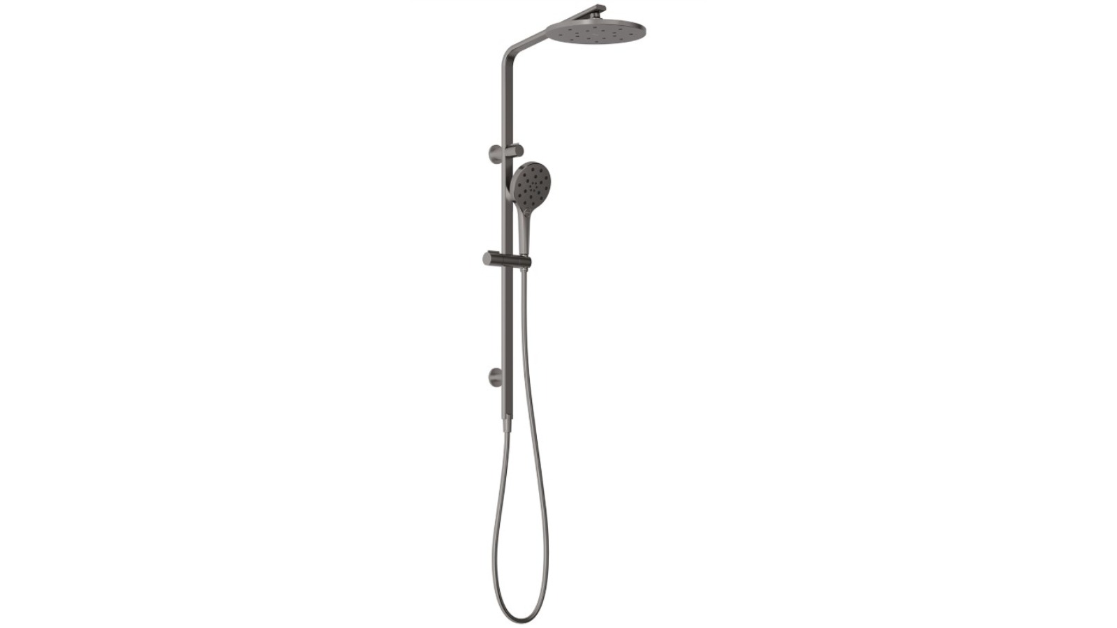 Phoenix Oxley Twin Shower - Brushed Carbon