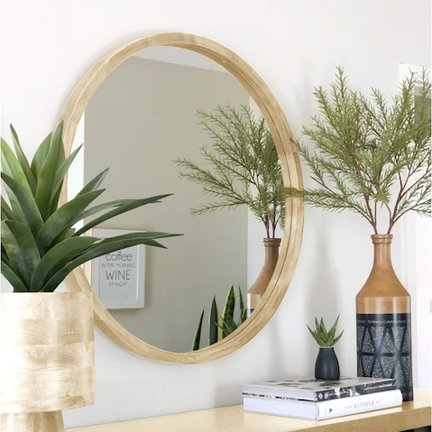 One Six Eight London TINA Light Solid Wood Mirror - 95cm
