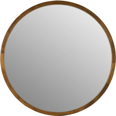 One Six Eight London TINA Dark Wood Solid Wood Mirror - 60cm
