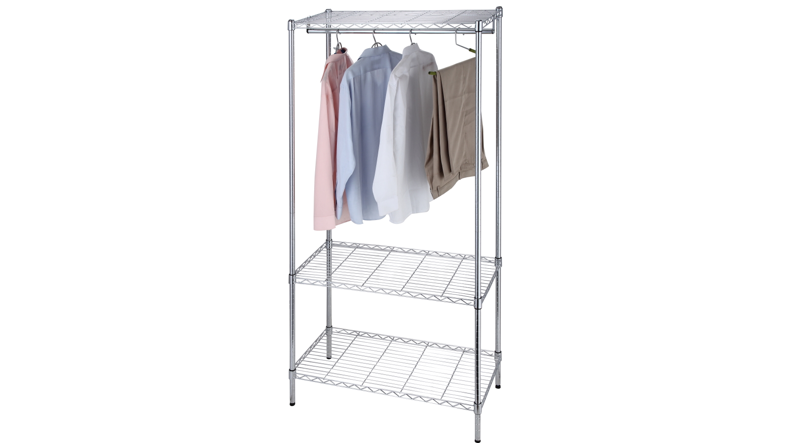 LT Williams Medium Chrome Wardrobe Rack | Harvey Norman