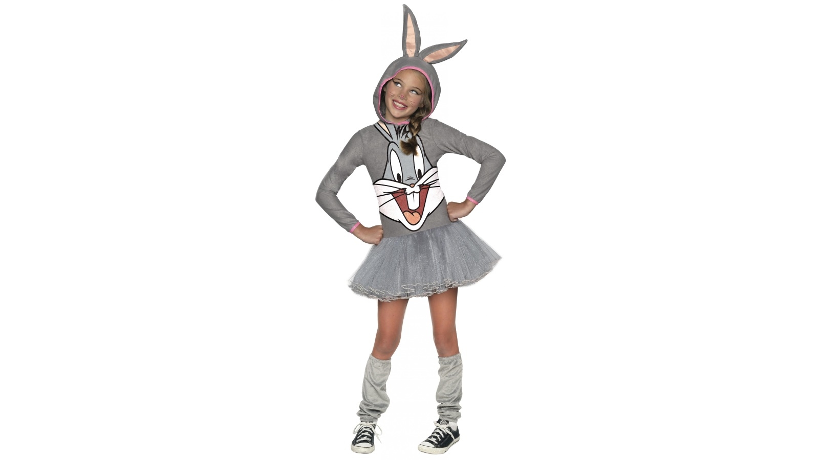 Bugs Bunny Girls Hooded Costume - Size Small