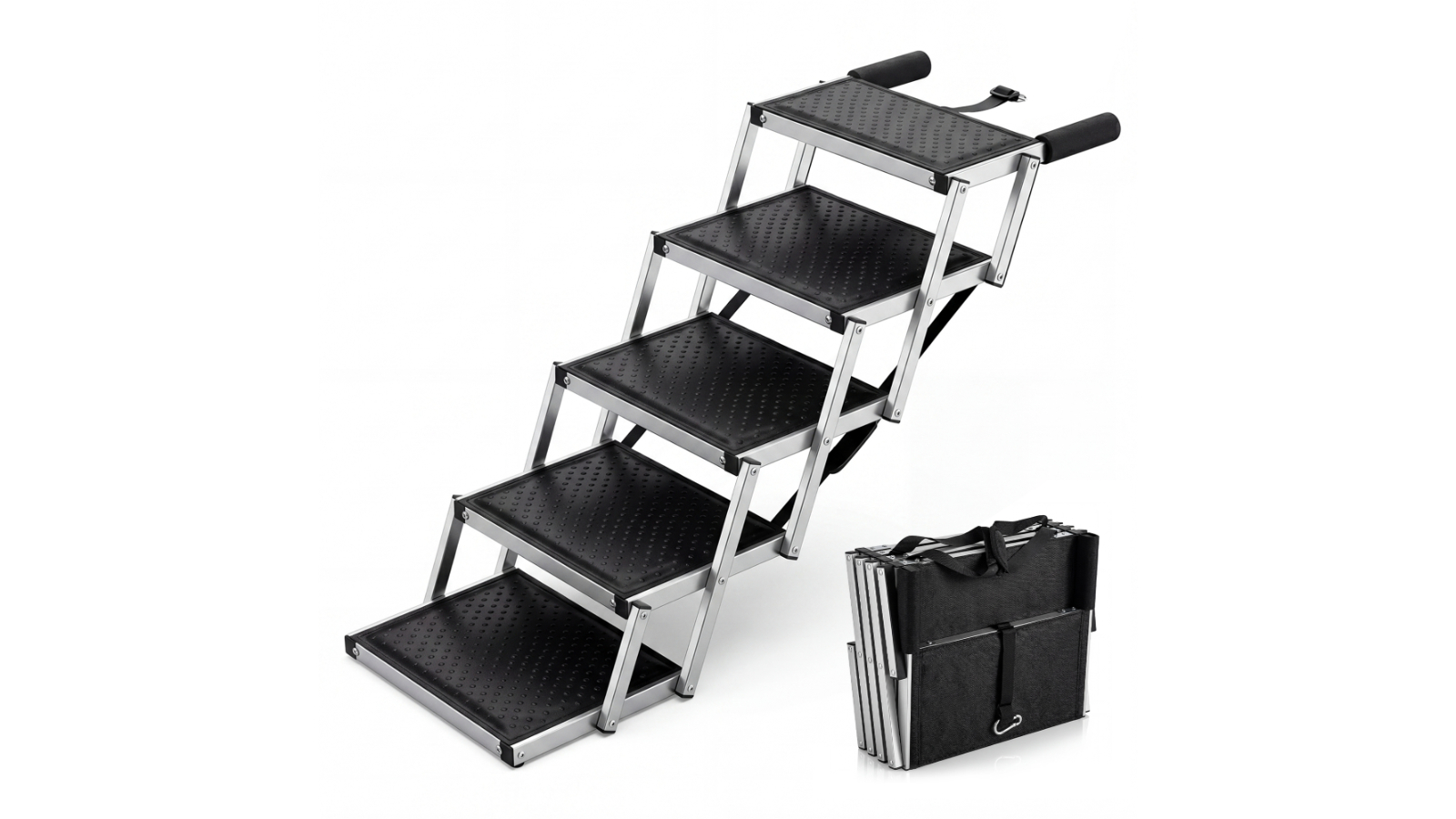 Advwin Non-Slip Foldable Pet Stairs for Car 