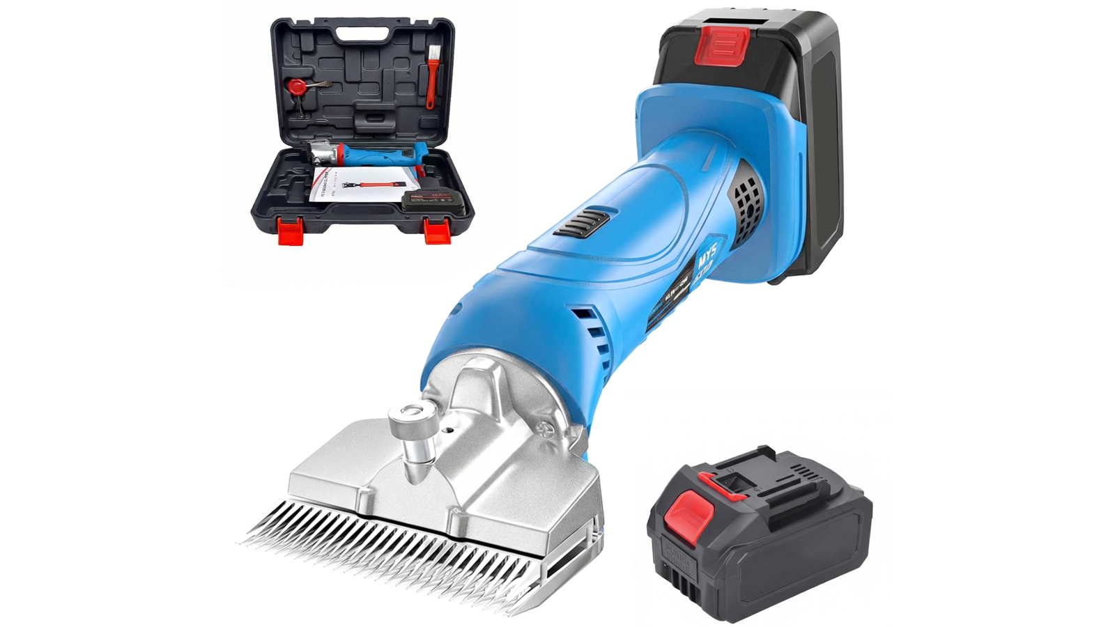 Advwin 500W 2800RPM Cordless Horse Clippers with 6 Speed Shears