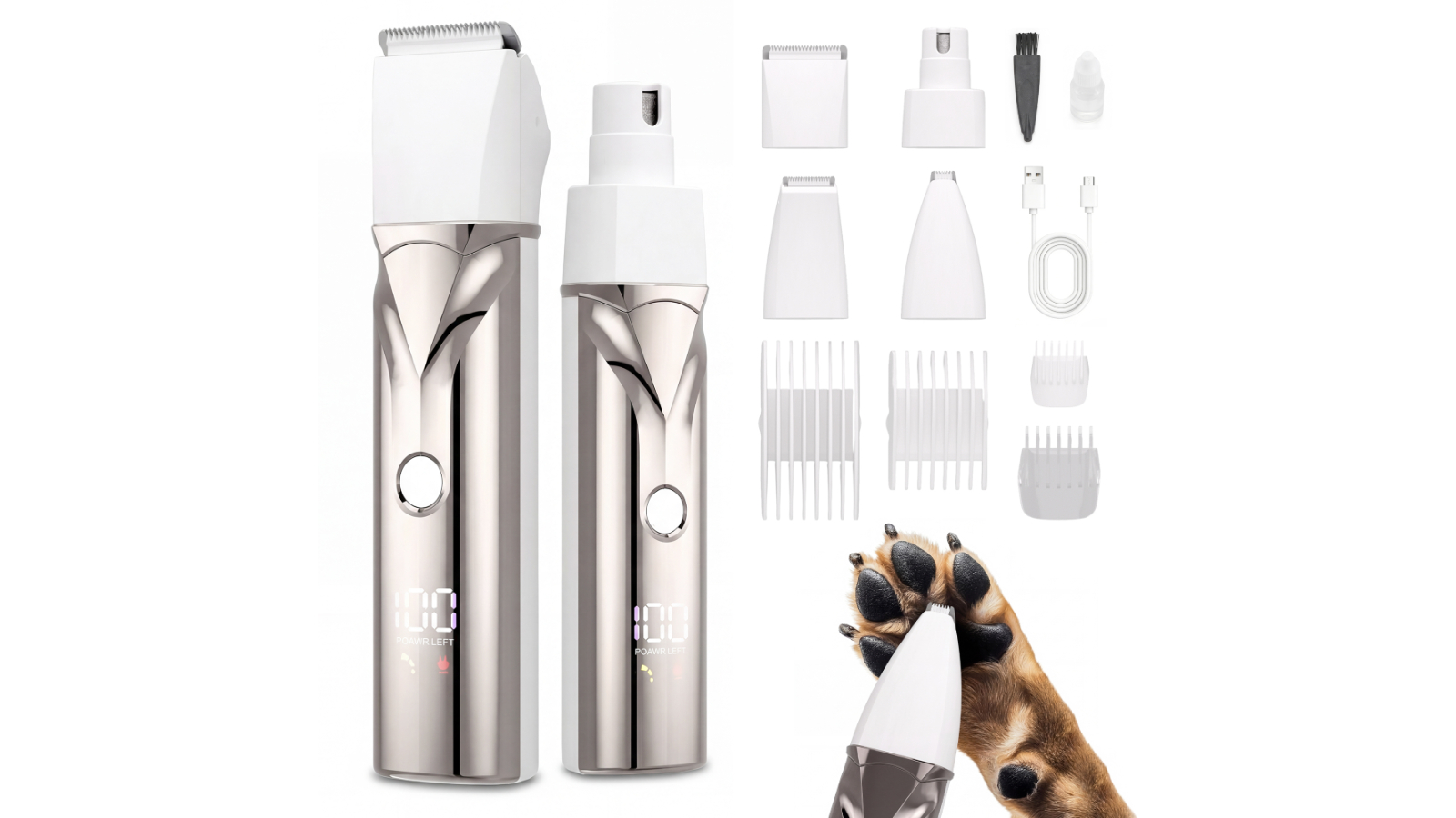 Advwin Nail Grinder Hair Trimmer Pet Clipper Kit