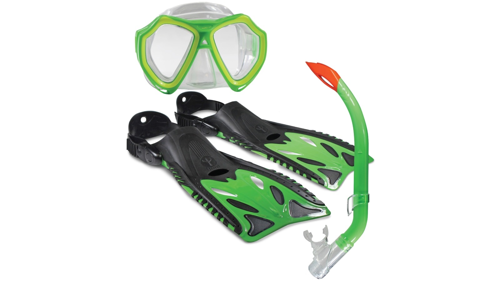 Land and Sea Sports Nipper Junior Snorkel Set - Lime