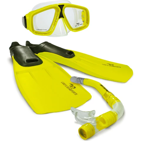 Land and Sea Sports Small Adventurer Complete Snorkelling Set - Yellow