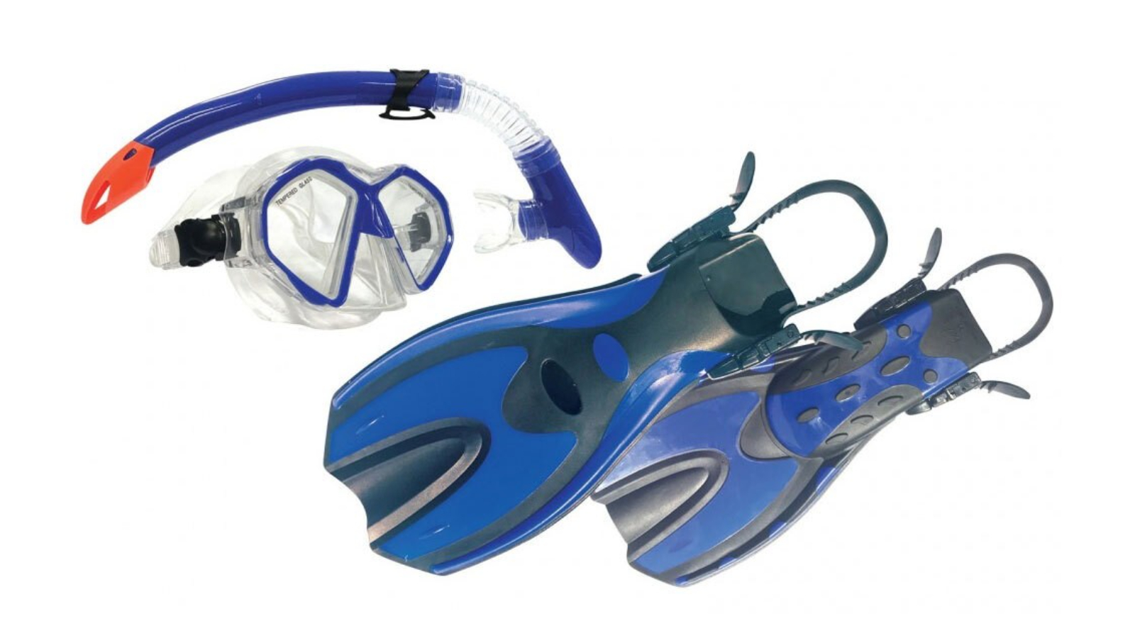Land and Sea Sports Australia Adult Snorkel Set - Blue