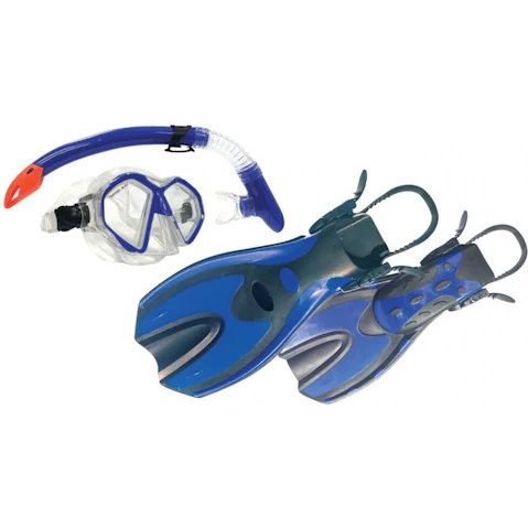 Land and Sea Sports Australia Adult Snorkel Set - Blue