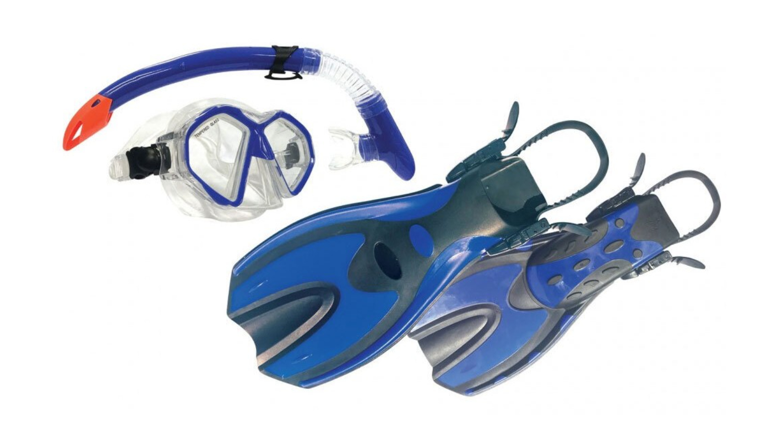 Land and Sea Sports Australia Large/X-Large Complete Snorkelling Set for Adult - Blue