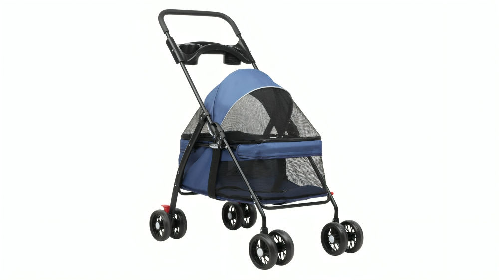 Advwin 4-Wheel Foldable Pet Stroller - Large 