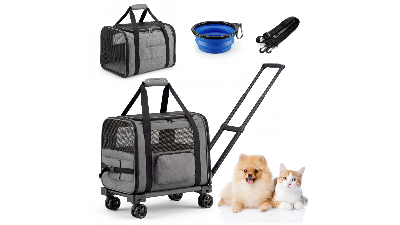 Advwin Foldable Stroller Travel Pet Carrier