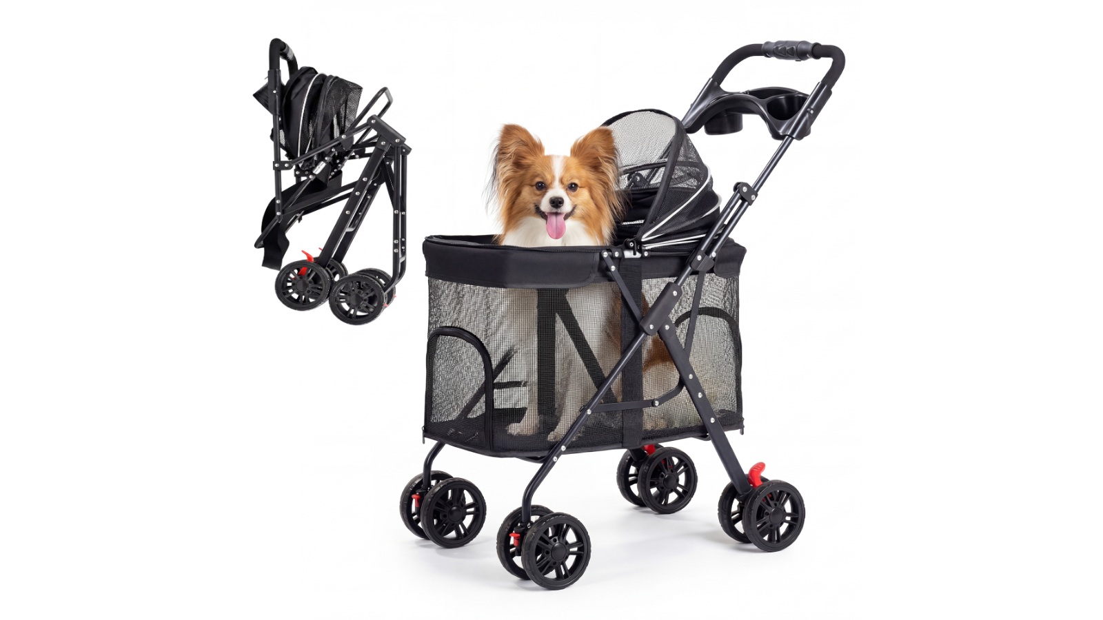 Advwin Foldable Stroller Pet Carrier