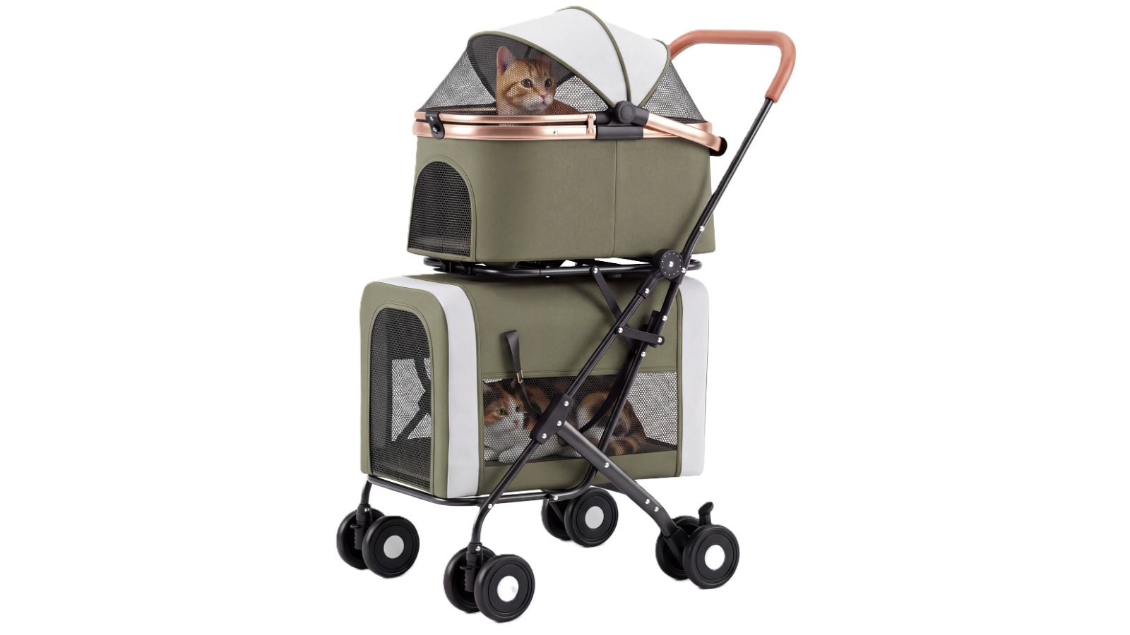Advwin Double Layer Detachable Pet Stroller