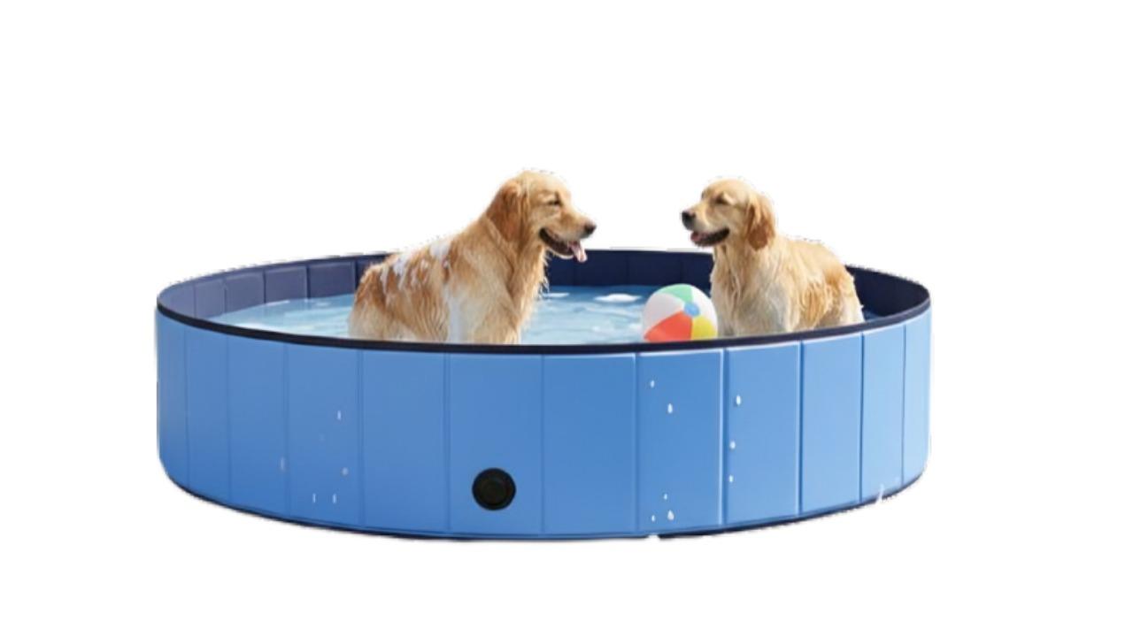 Advwin Blue Foldable PVC Dog Swimming Pool