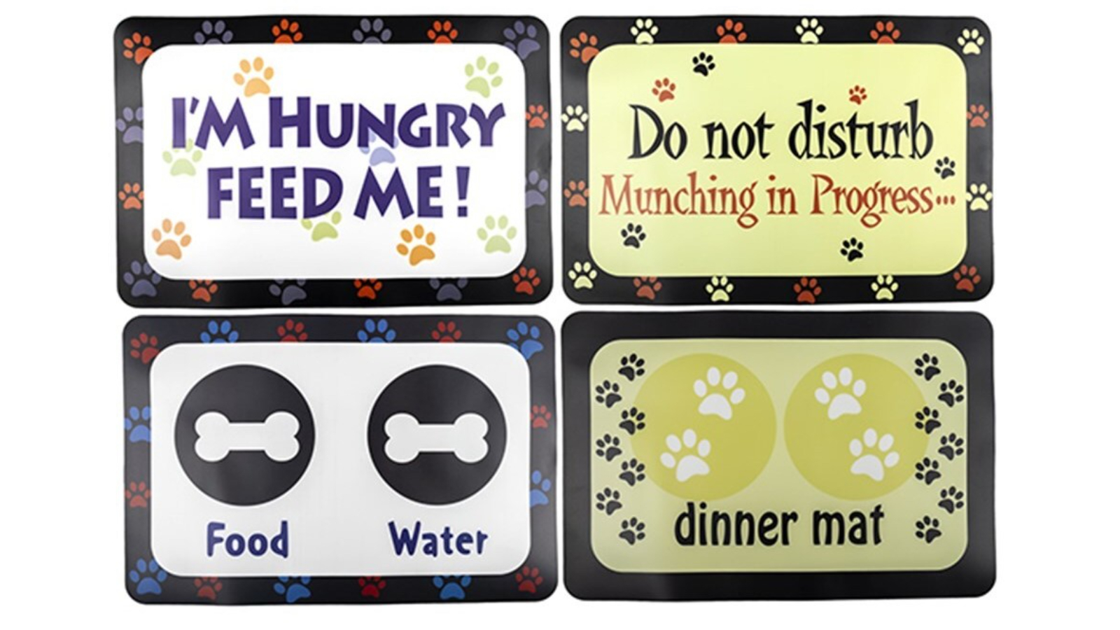 YES4PETS Pet Food Bowl Placemat Waterproof Feeder 