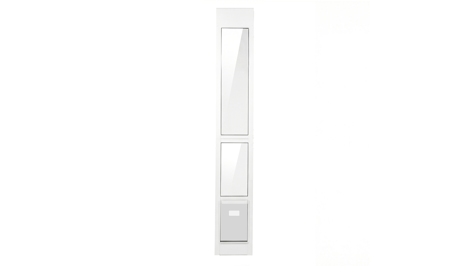 Advwin Aluminum Alloy Frame Tempered Glass Dog Lockable Sliding Door