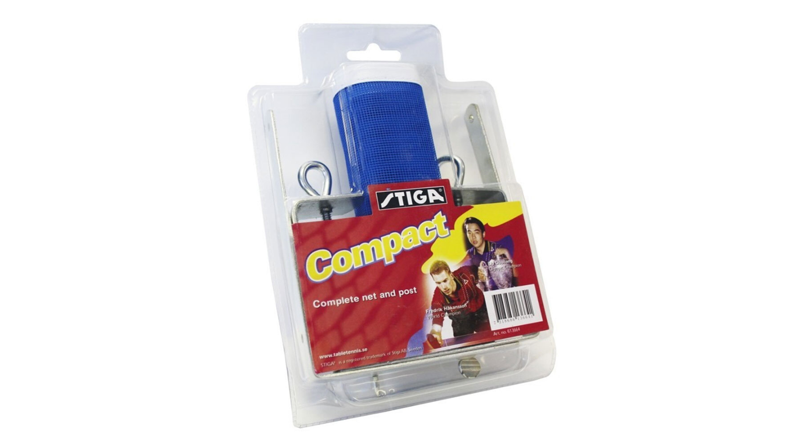 Stiga Compact Net and Post with Screws on for Table Tennis Game Table Set
