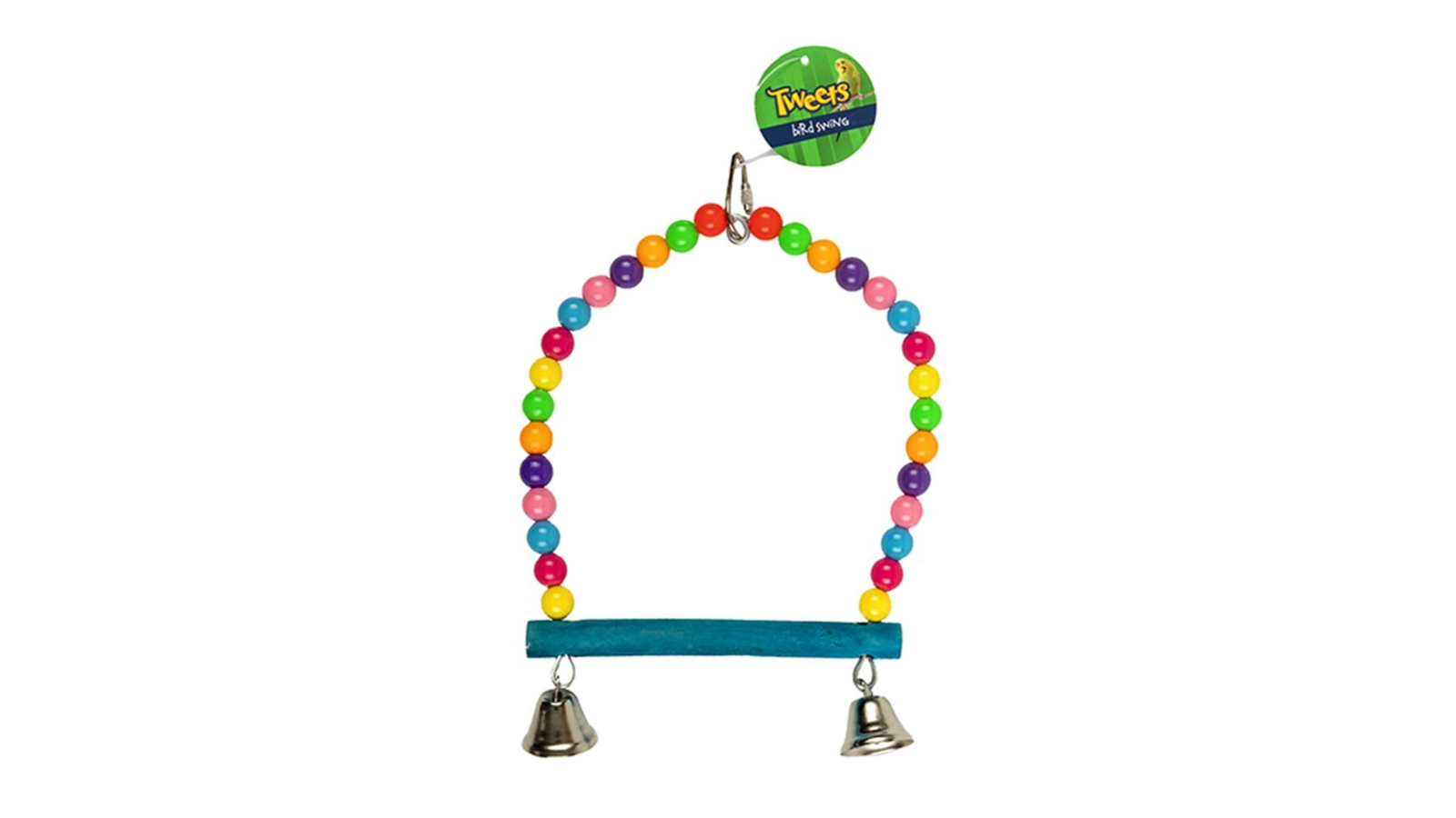 YES4PETS Hanging Swing Bird Parrot Toy with Bell