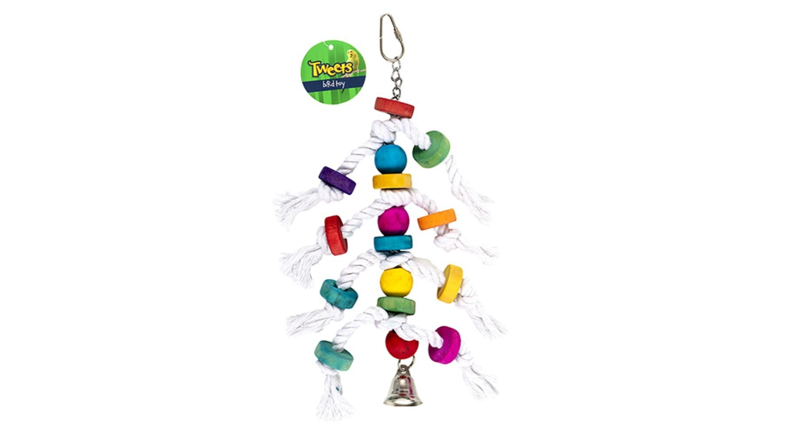 YES4PETS 3 x Hanging Swing Bird Parrot Rope Toy
