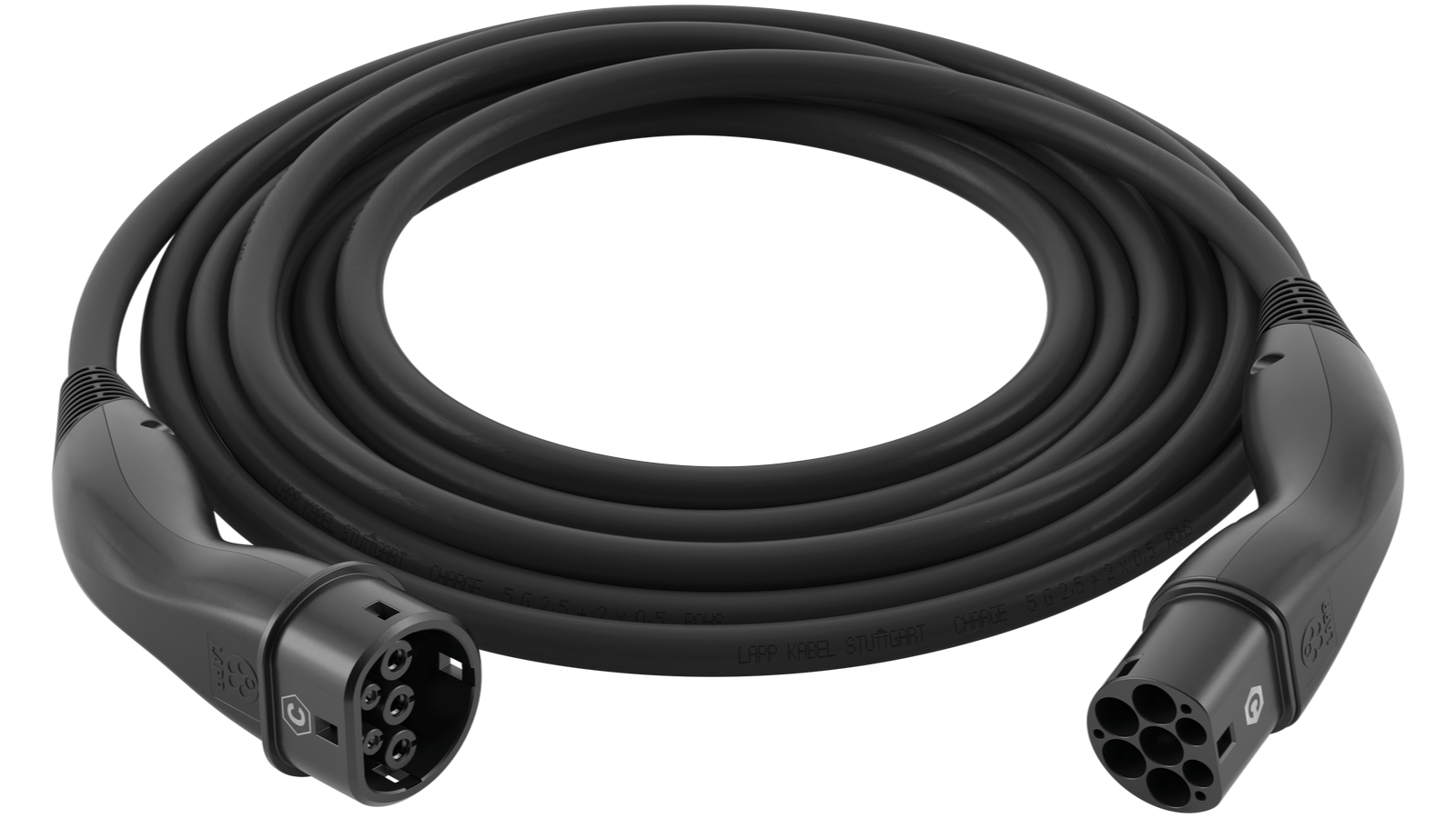 LAPP Black EV Charge Cable Type 2 7.4kW-1P-32A - 5metre