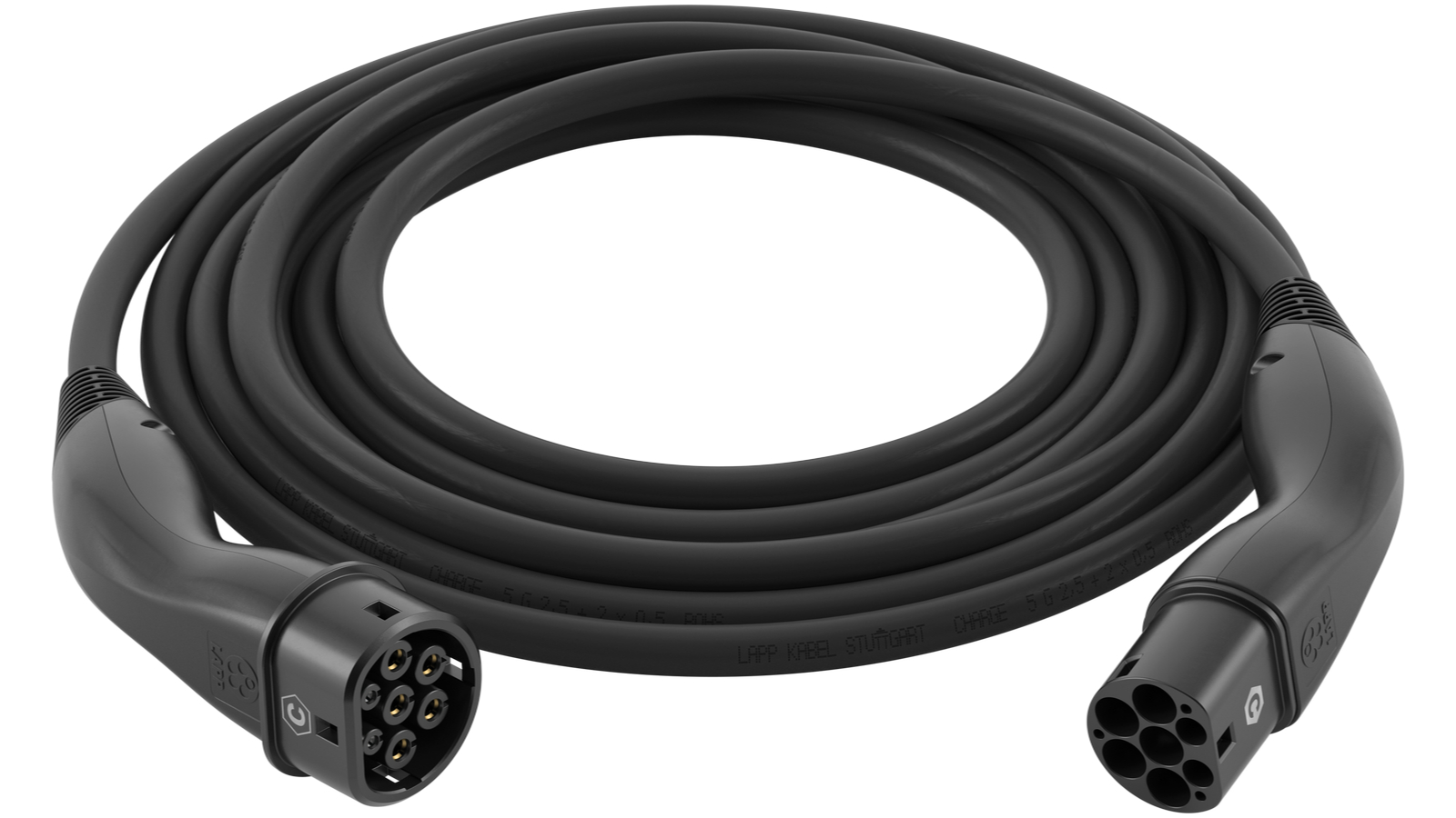 LAPP 5metre EV Charge Cable Type 2 22kW-3P-32A - Black