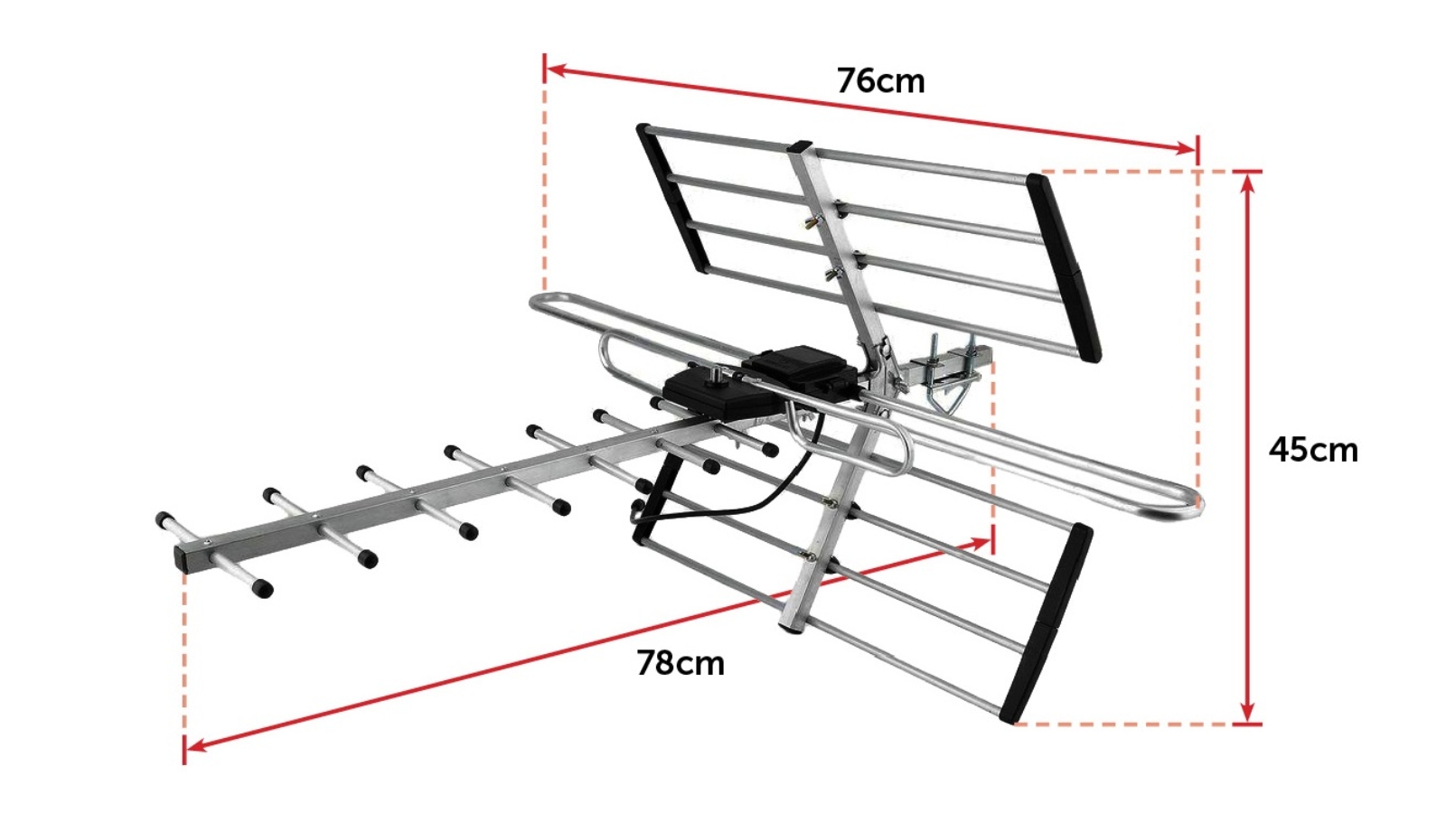 Serrano Digital TV Outdoor Antenna Aerial UHF VHF FM Australian Signal
