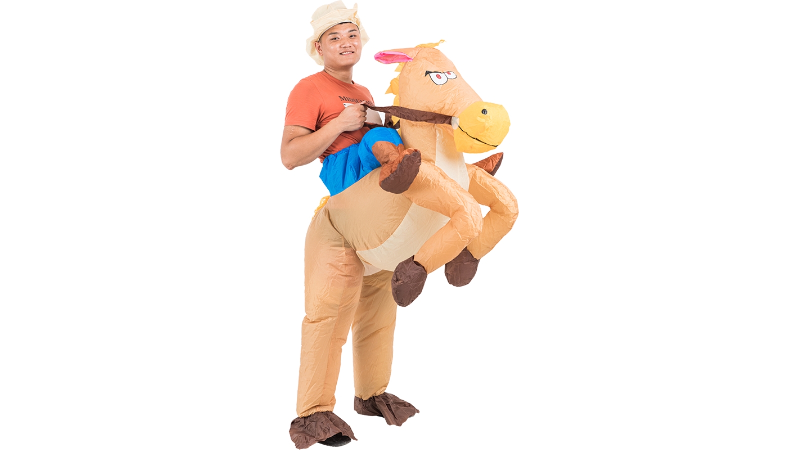 Cowboy Fancy Dress Inflatable Suit -Fan Operated Costume