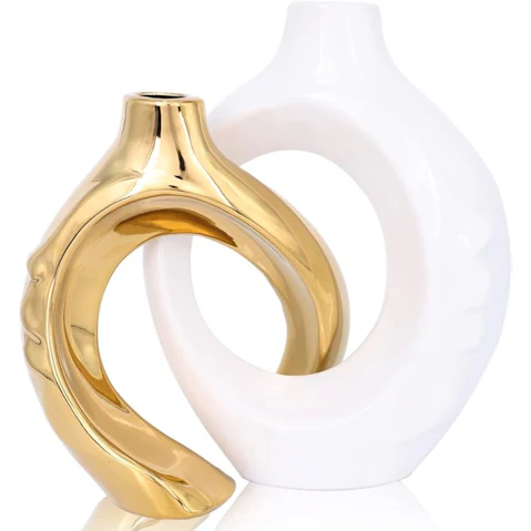NNEOBA Elegant Ceramic Vase Set