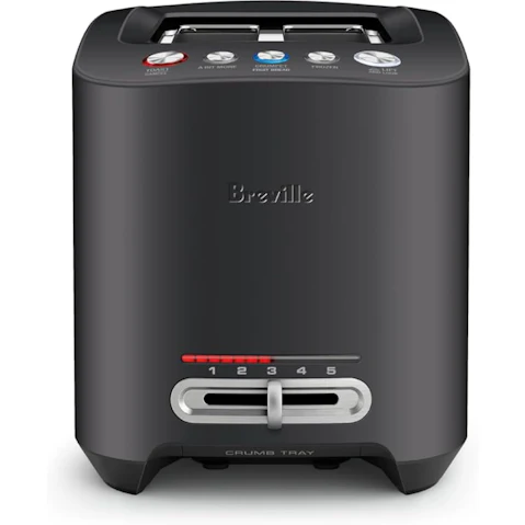 Breville 4 Slice Long Slot the Smart Toaster - Black Truffle