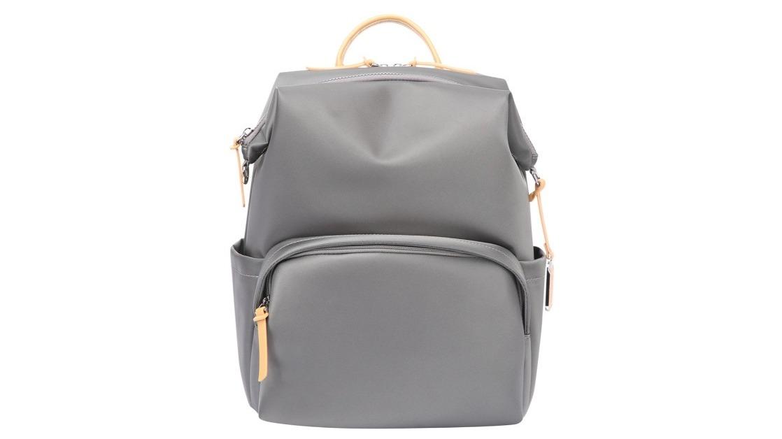 Bopai Grey Women's LeatherTravel Backpack - 20L