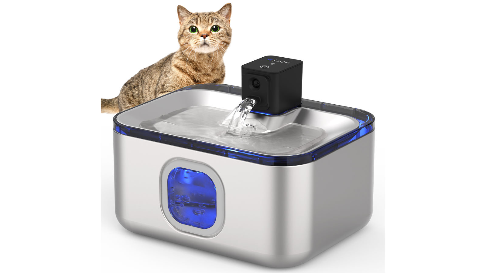 Advwin 5L Pet Water Fountain Dog Cat Stainless Steel