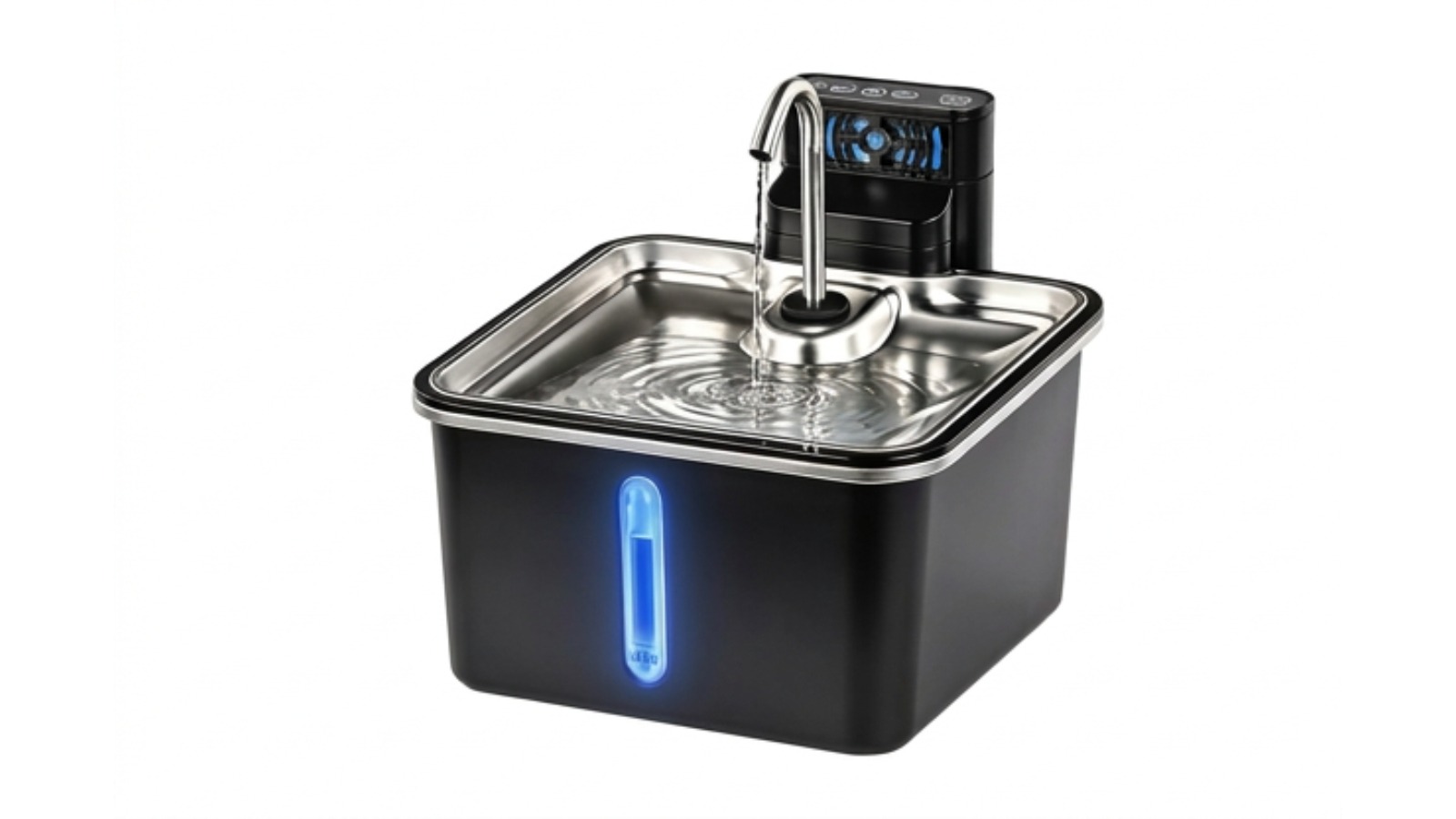 Advwin Stainless Steel Pet Water Fountain with 3 Filter - 3.5L