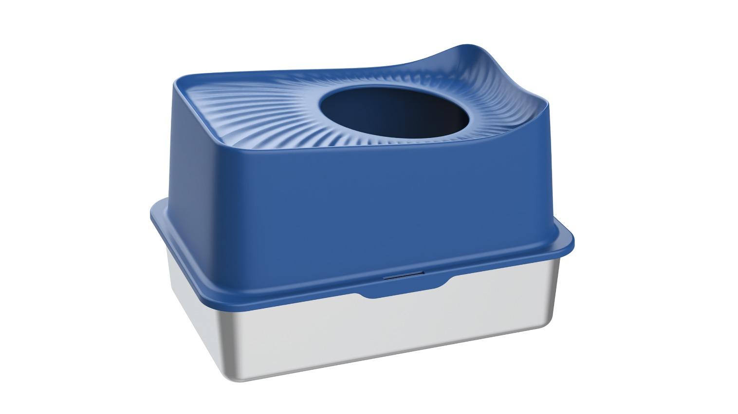 Advwin Stainless Steel Enclosed Cat Litter Box