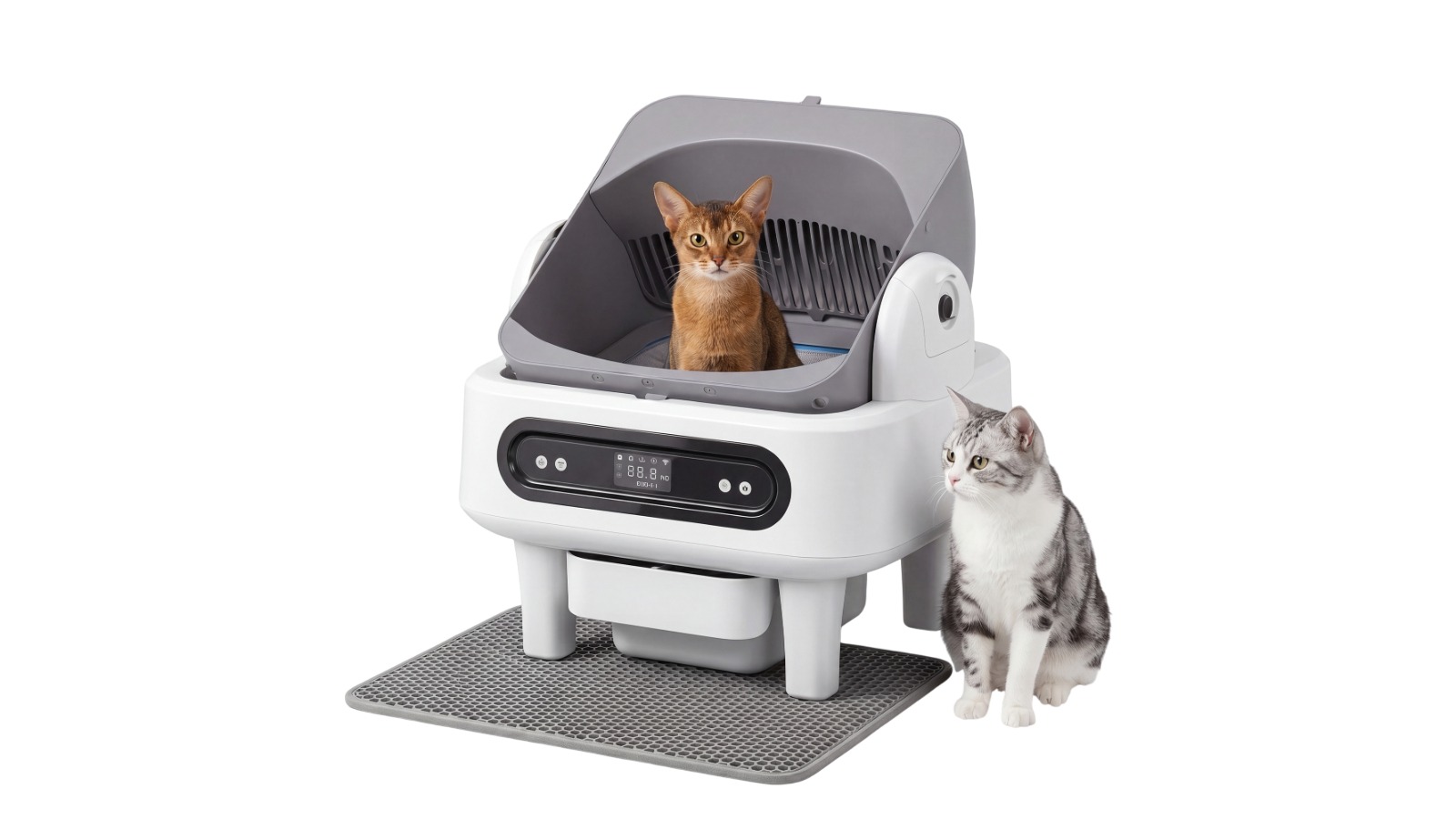 Advwin Self Cleaning Cat Litter Box with App Control - 68L