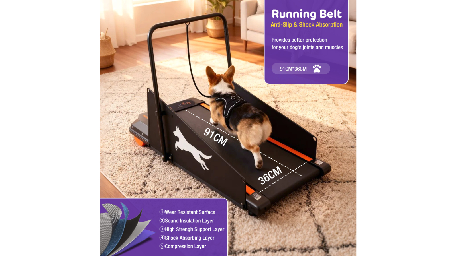 Advwin Remote Control Dog Treadmill | Harvey Norman
