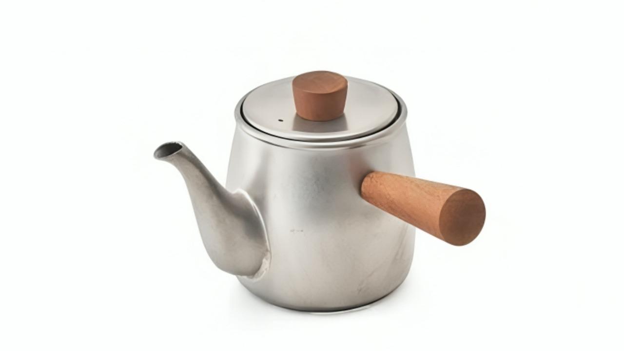 Miyaco 380ml Stainless Tea Pot - Frosty Silver
