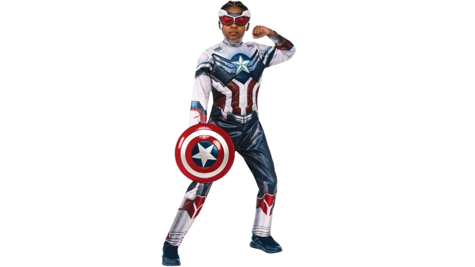 Rubies Captain America Deluxe Faws Costume - 9-10 year
