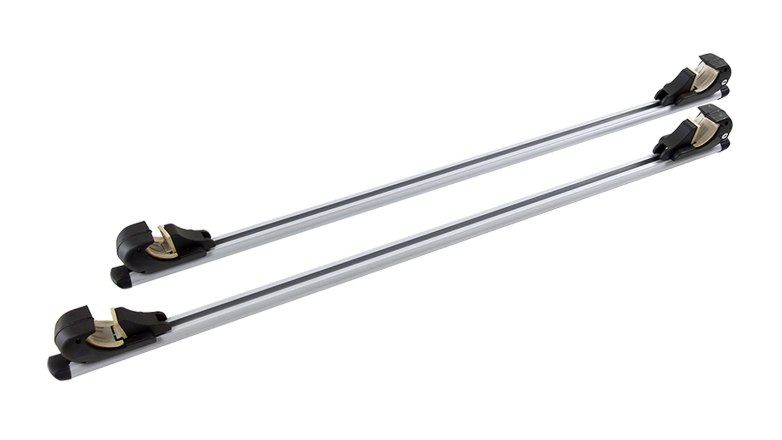 Car Topper Rack Rails Serrano Universal Car Top Roof Rail Rack Cross Bar Aluminium Lockable ...