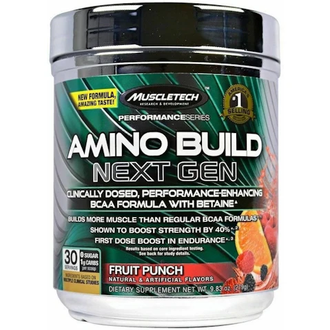 Muscletech Amino Build Orange Mango Cooler - 30 Servings
