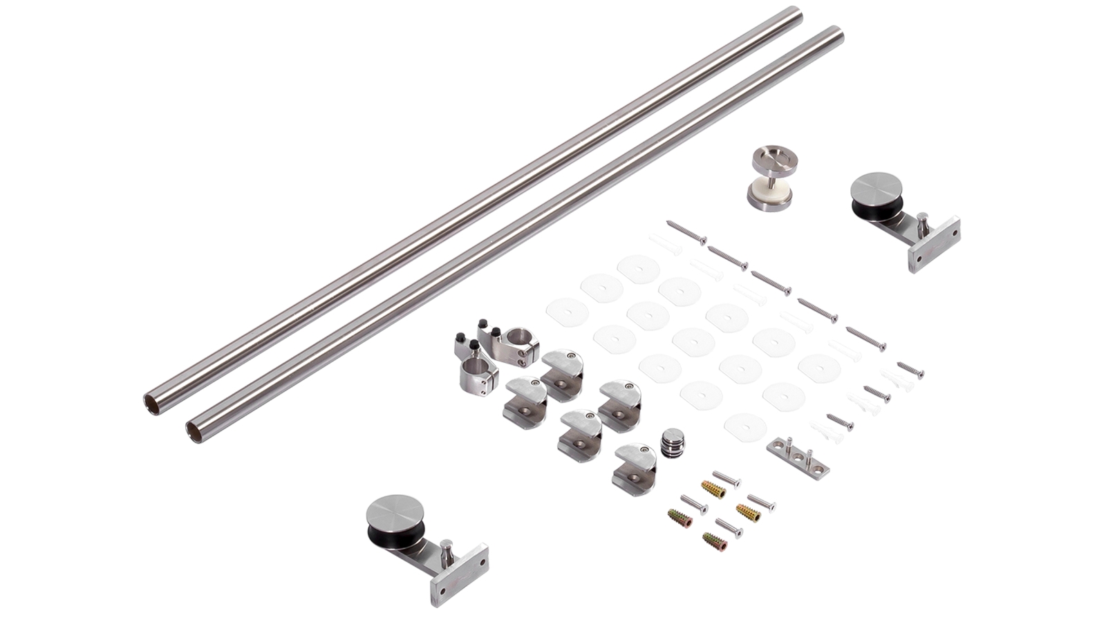Serrano Sliding Barn Door Hardware Stainless Steel 