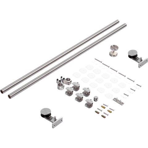 Serrano Sliding Barn Door Hardware Stainless Steel