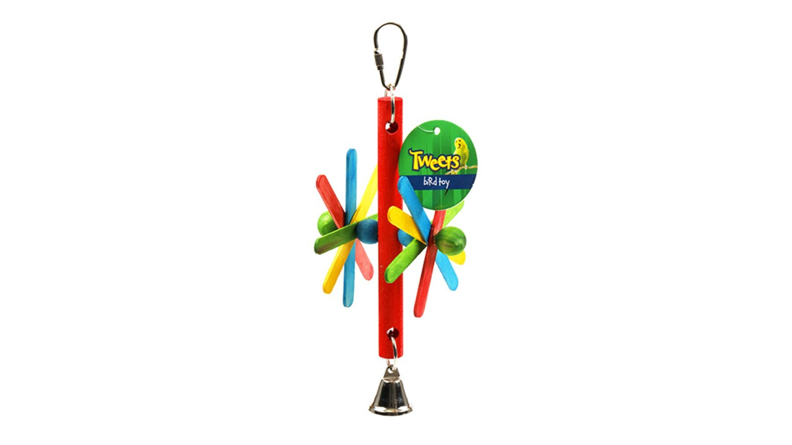 YES4PETS 3 x Hanging Swing Bird Cockatiel Budgie Toy with Bell