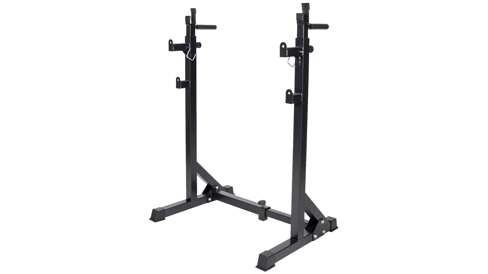 Serrano Commercial Squat Rack Adjustable Pair Fitness Exercise Weight Lifting Gym Barbell Stand