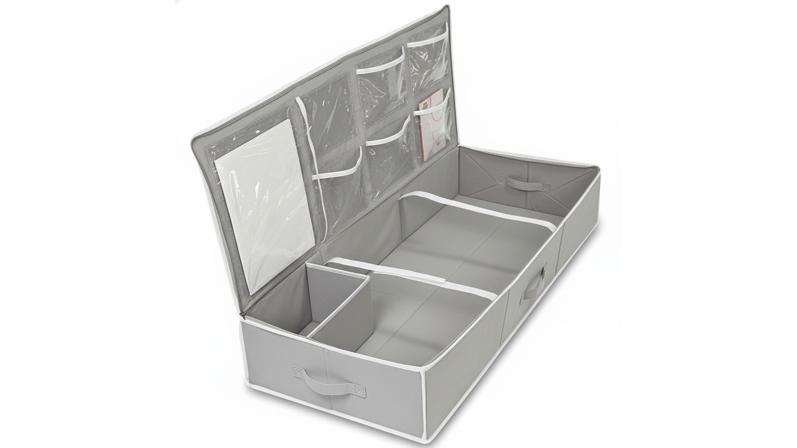 Genux Grey Wrapping Paper Storage Container