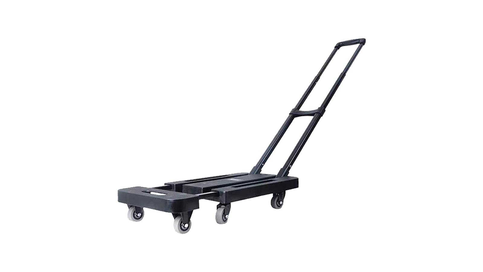 Foldable Hand Flatbed Trolley Cart 6 x 360 Degree Rotating Wheels with Maximum Load 200Kg