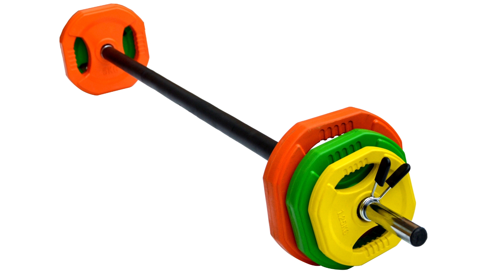 20kg Standard Rubber Coloured Barbell
